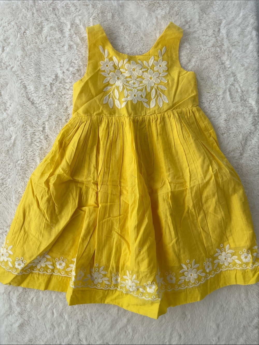 SALE! 25% Off NWT Tahari Yellow Floral Embroidered Girls' Sundress Size 4T